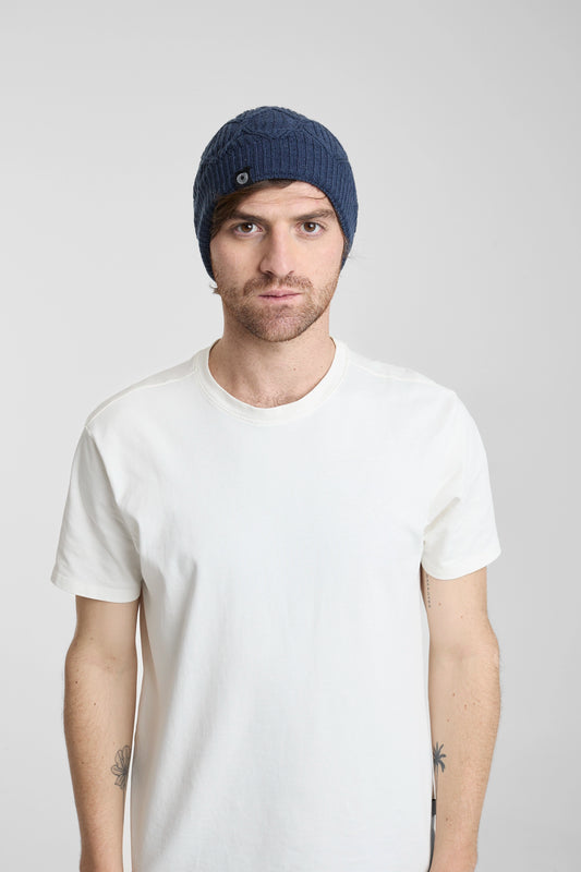 Gorro lana azul navy