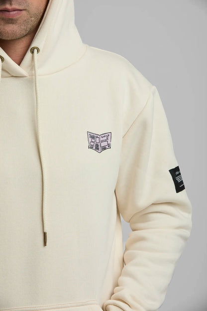 Hoodies Cerrado Todo Esta Pasando — hoodie sostenible unisex hecha en Colombia, vista trasera | Cíclico