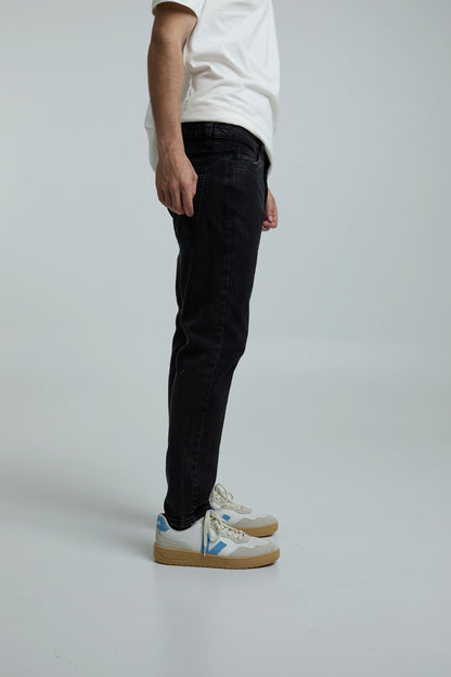 JEANS CROP NEGRO