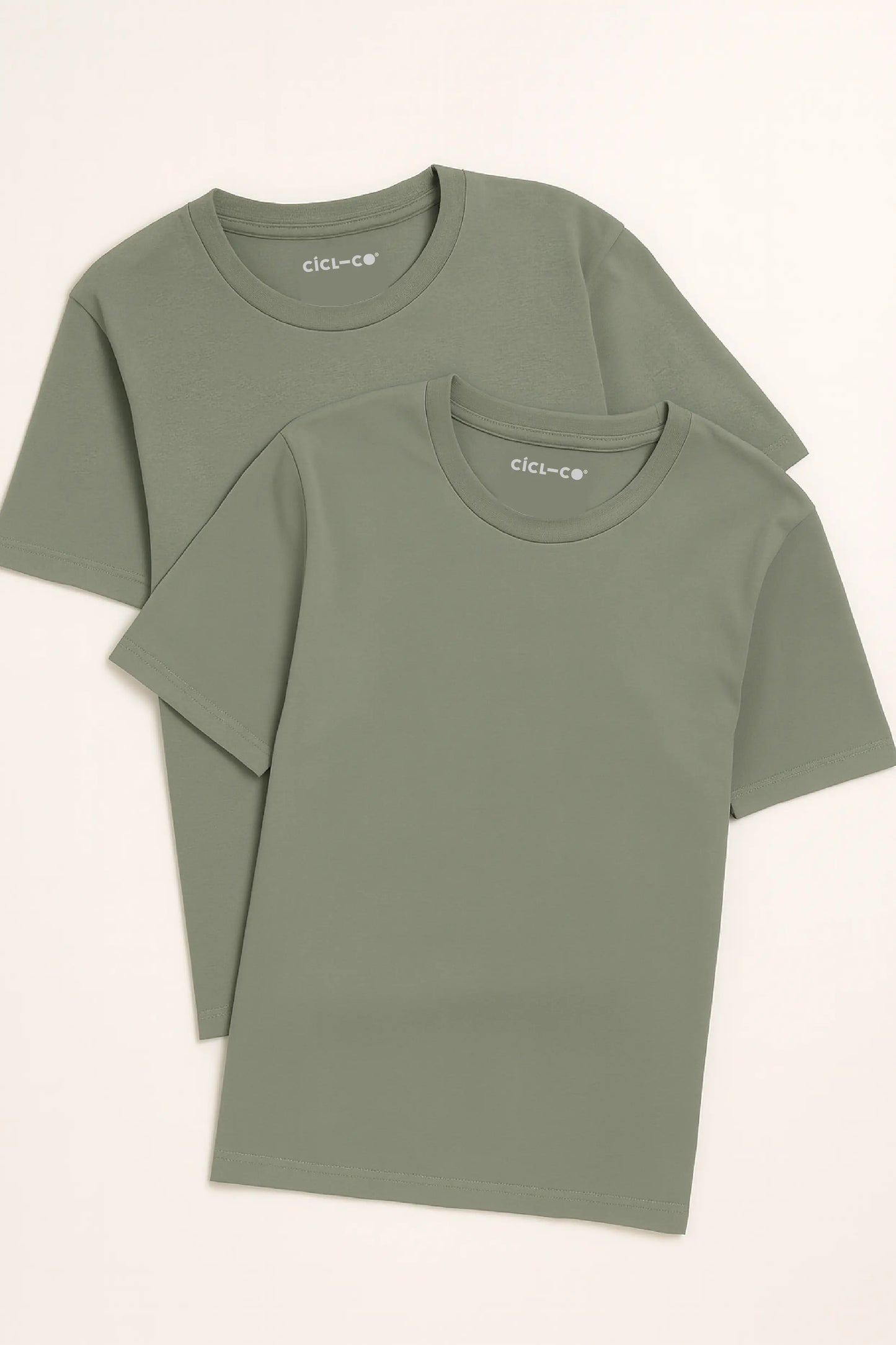 Pack camisetas básicas verde/verde
