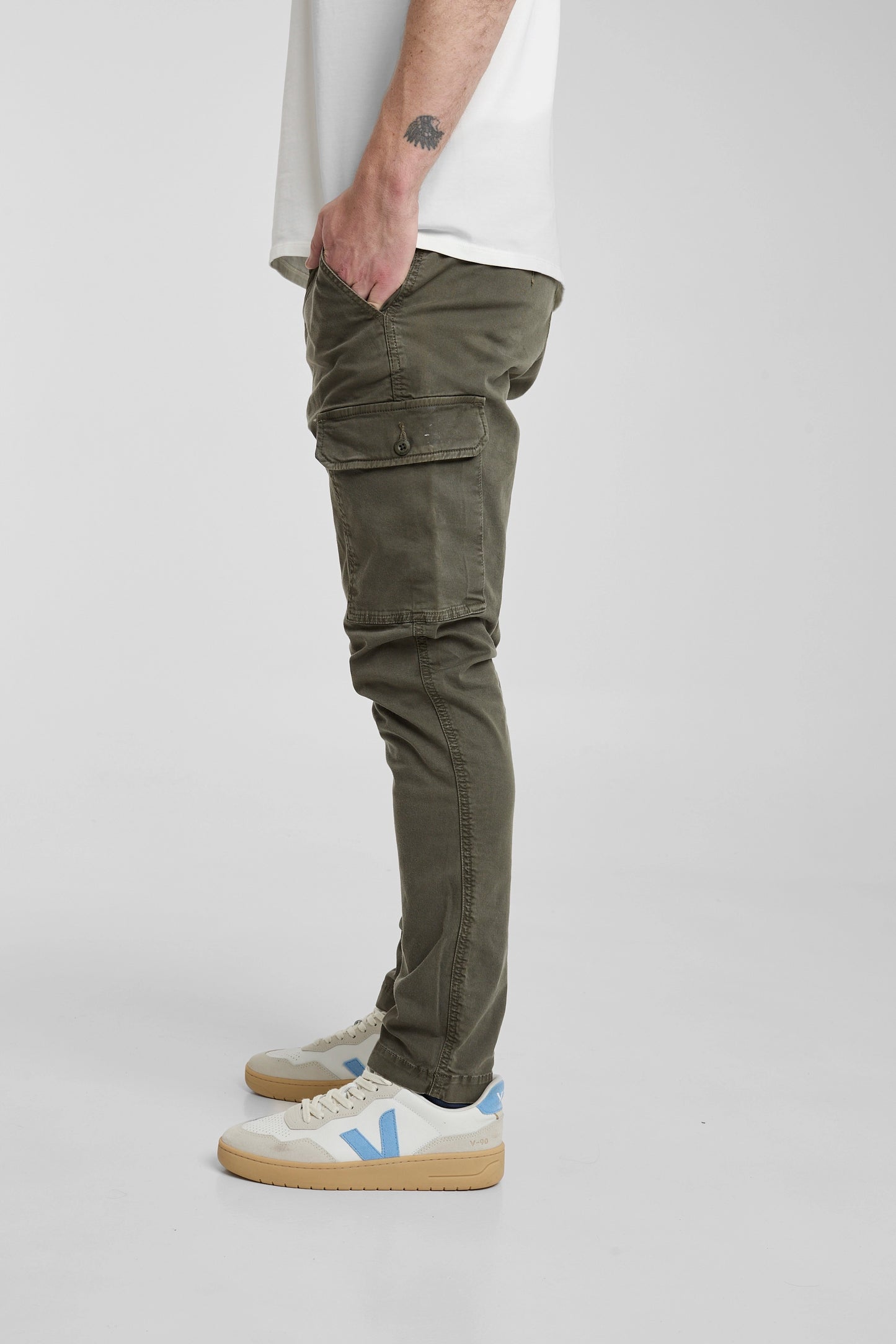 Pantalón Cargo Verde Militar