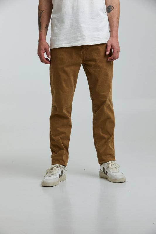 Pantalón de drill caramelo