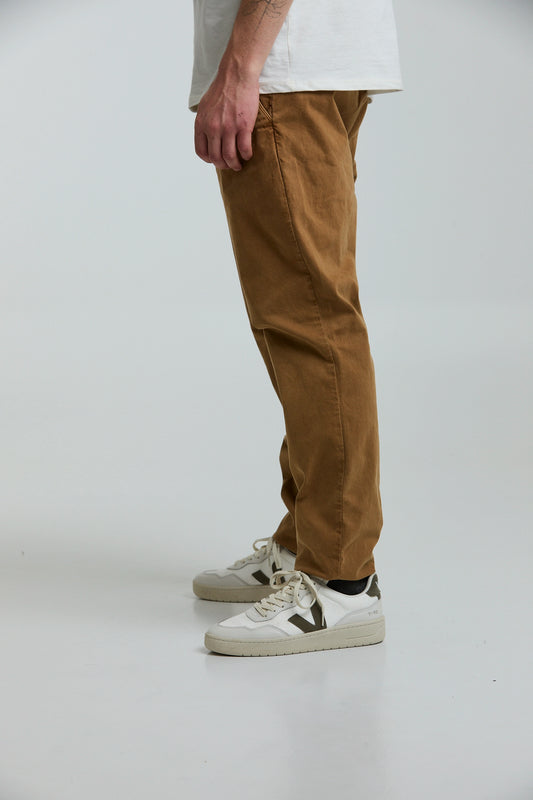 Pantalón de drill caramelo