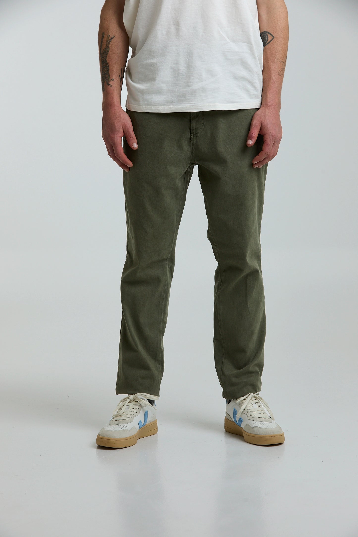 Pantalón de drill verde