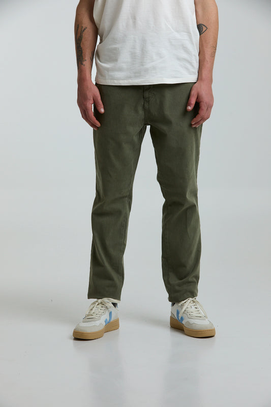 Pantalón de drill verde