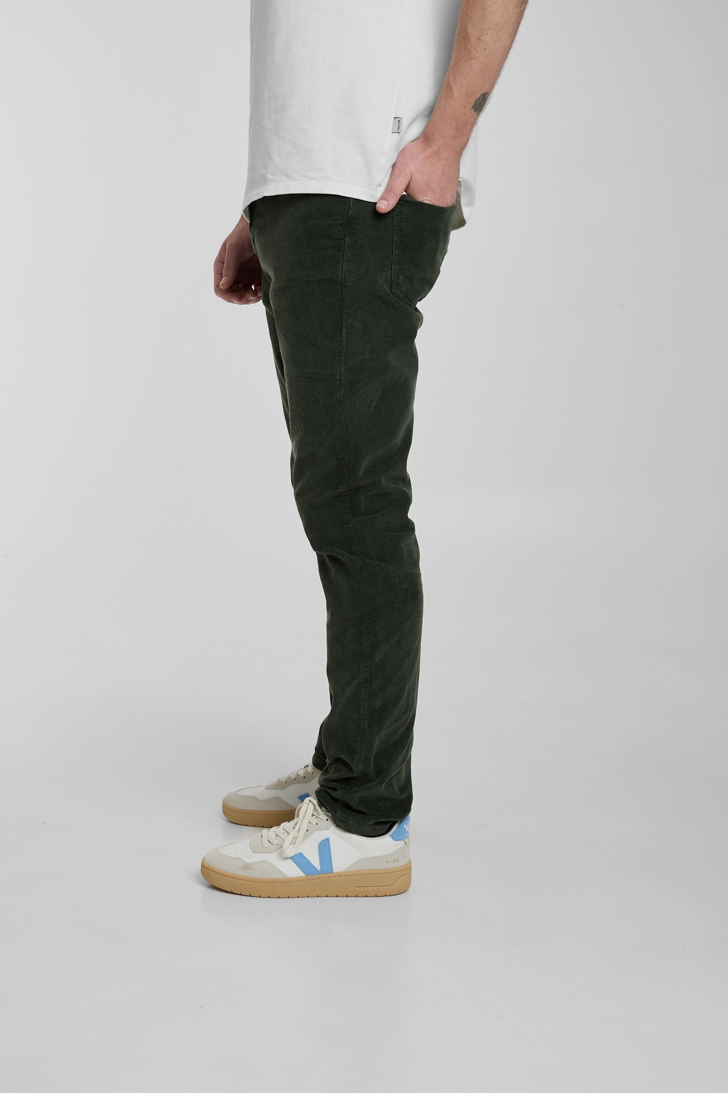 Pantalón Pana Verde Oliva