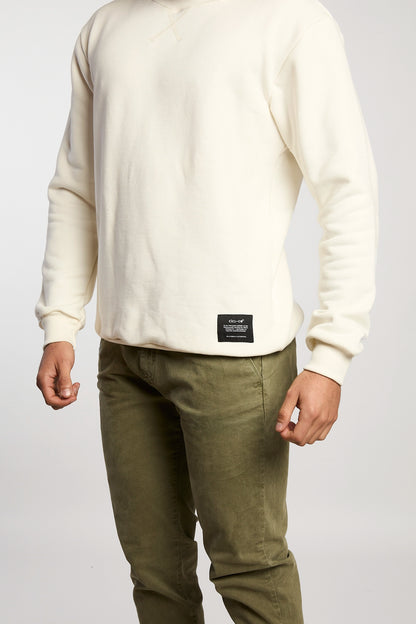 Saco cuello redondo crudo