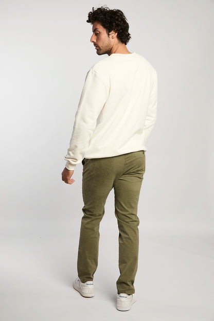 Saco cuello redondo crudo