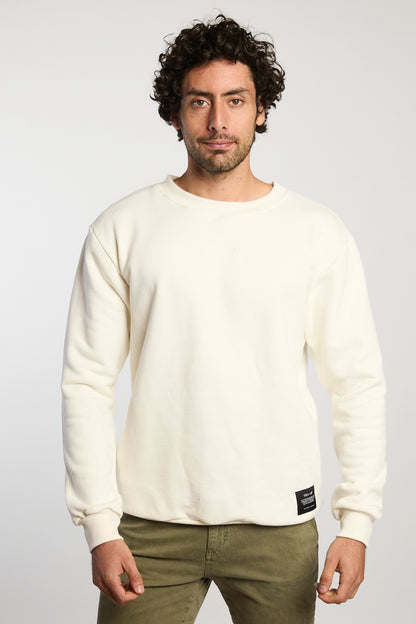 Saco cuello redondo crudo