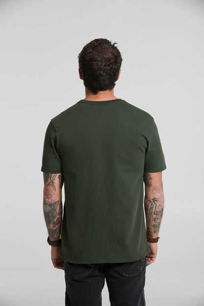 Camiseta básica verde militar