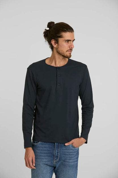 Camiseta Henley Blue Melancol