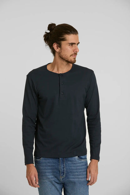 Camiseta Henley Blue Melancol