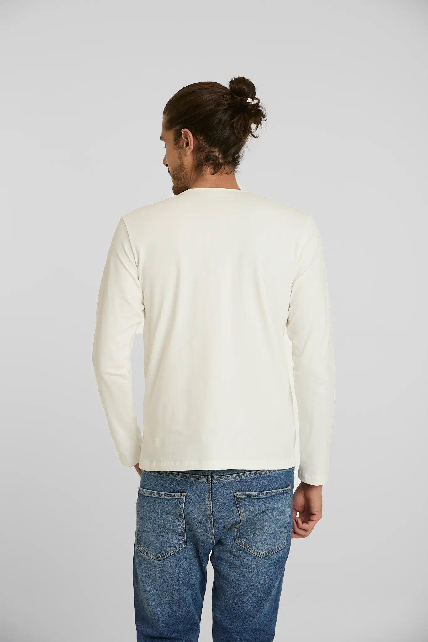 Camiseta Henley Crudo