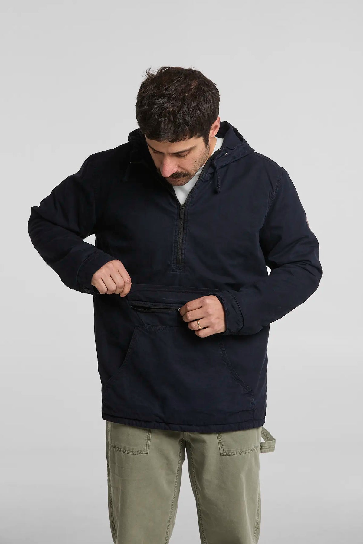 Chaqueta Anorak Azul Oscuro