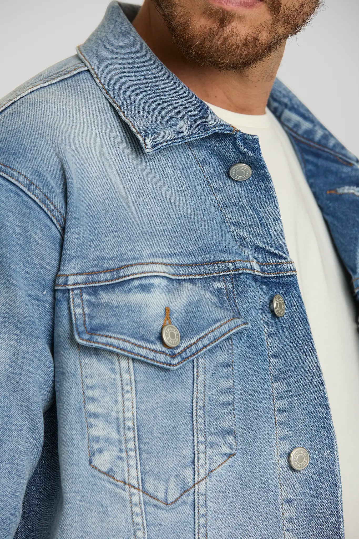 Chaqueta de Jean Azul Claro