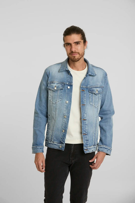 Chaqueta de Jean Azul Medio