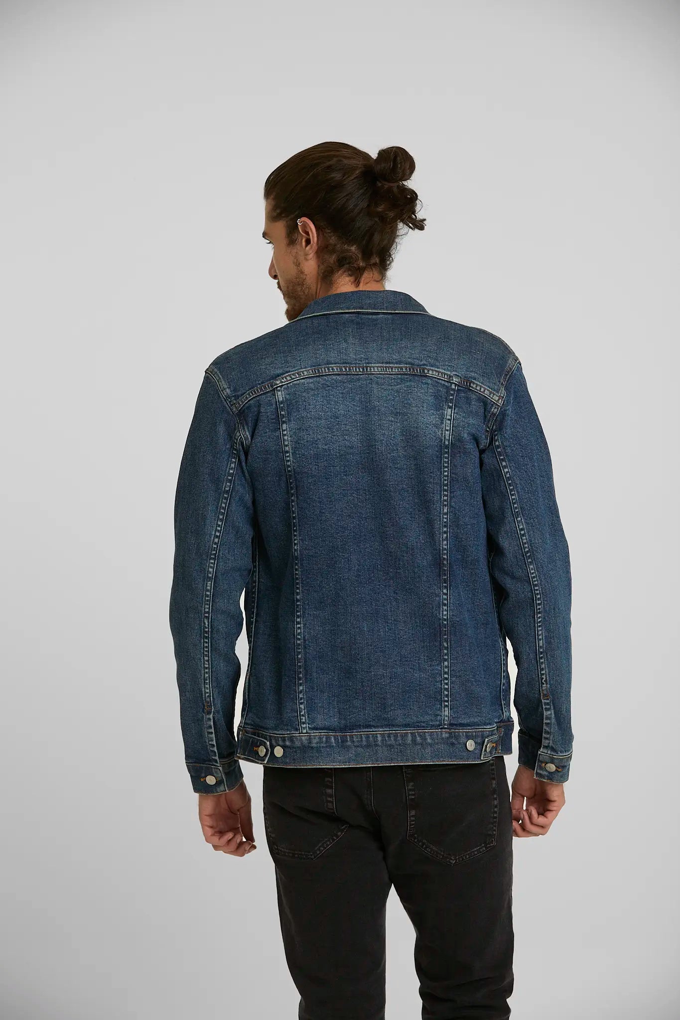 Chaqueta de Jean Azul Oscuro