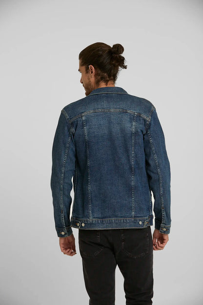 Chaqueta de Jean Azul Oscuro
