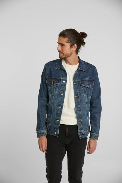 Chaqueta de Jean Azul Oscuro
