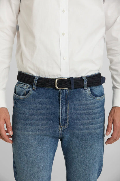 Cinturón Trenzado Azul