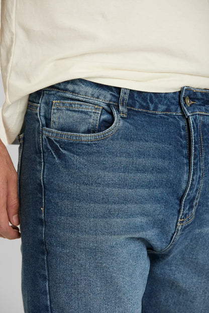 JEANS CROP AZUL MEDIO