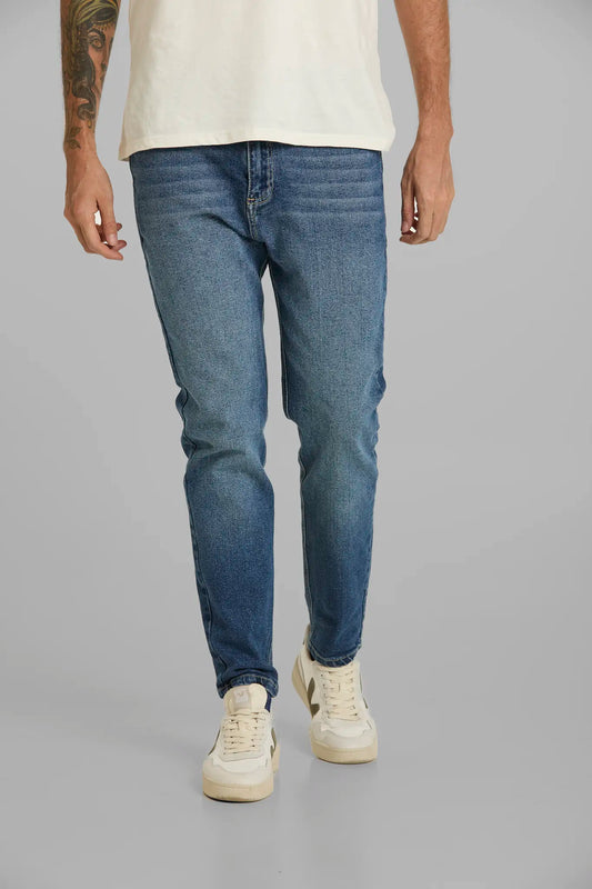 JEANS CROP AZUL MEDIO