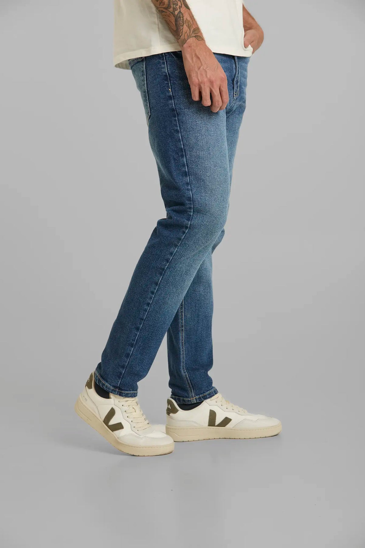 JEANS CROP AZUL MEDIO