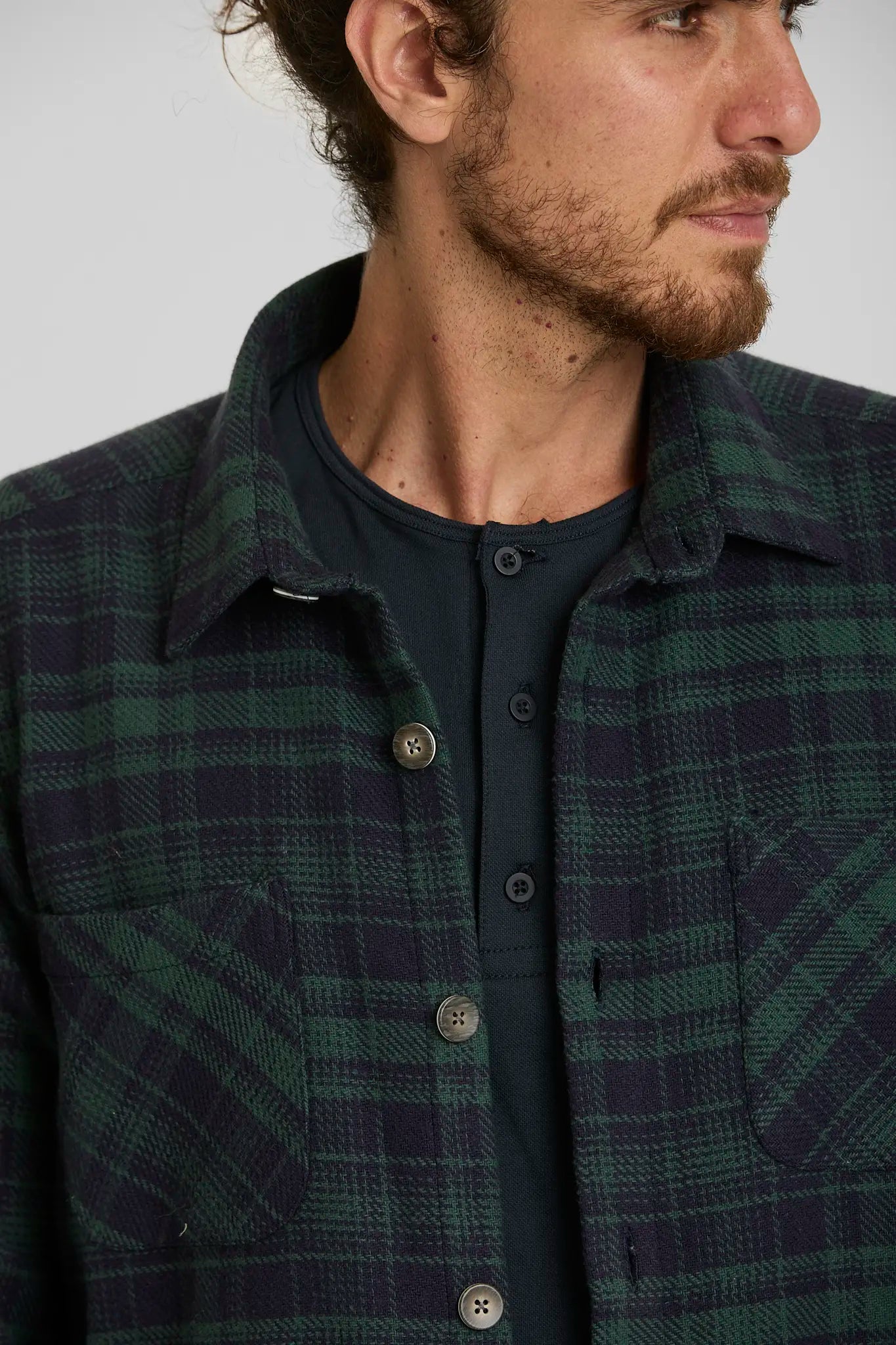 Sobrecamisa Cuadros Verde