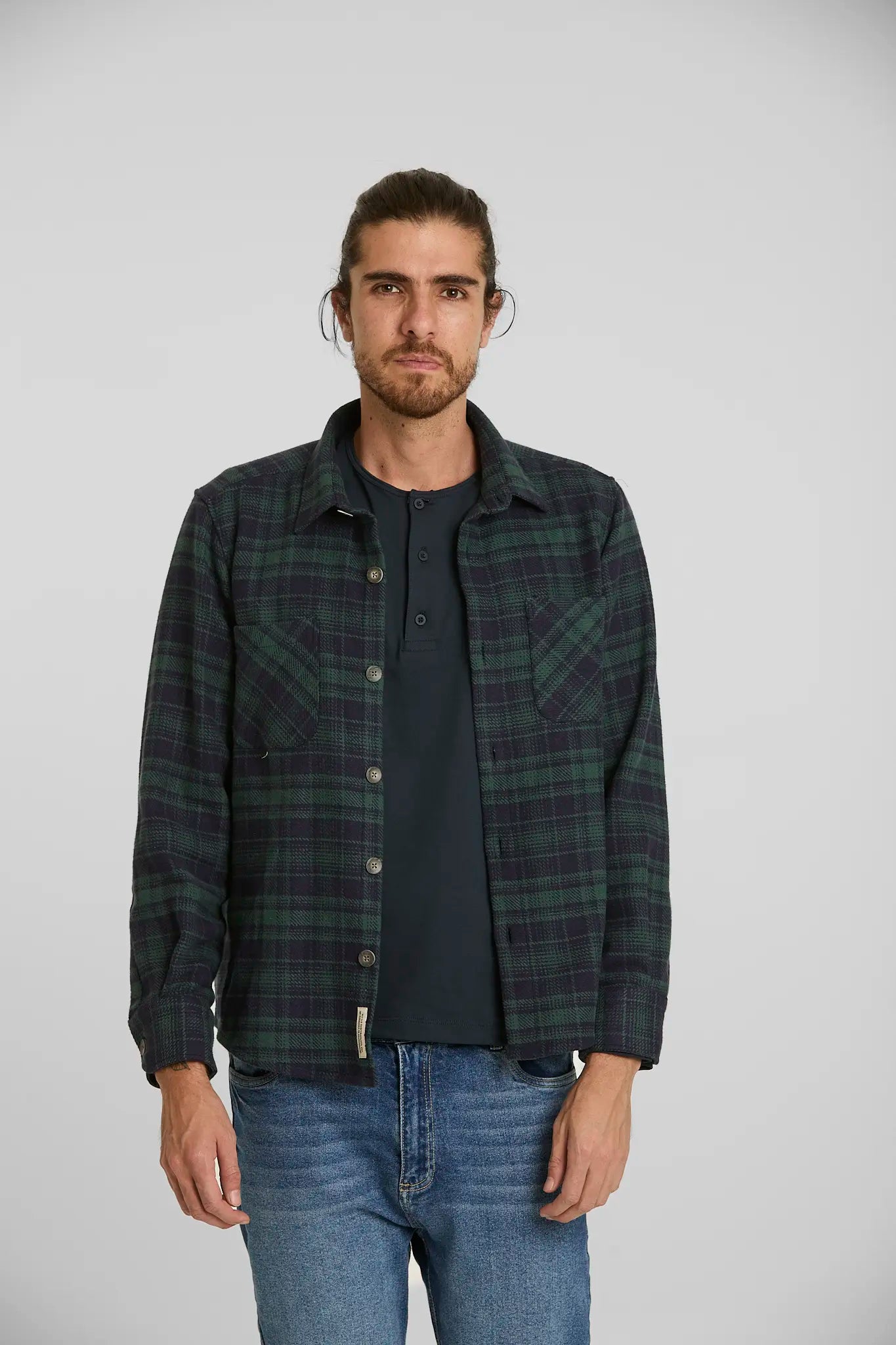 Sobrecamisa Cuadros Verde