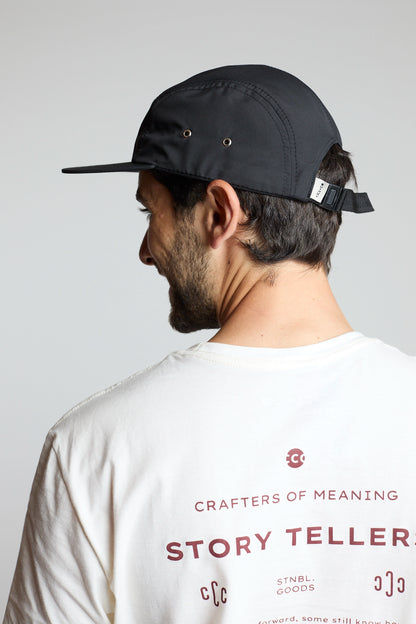 Gorra 5 panel negro
