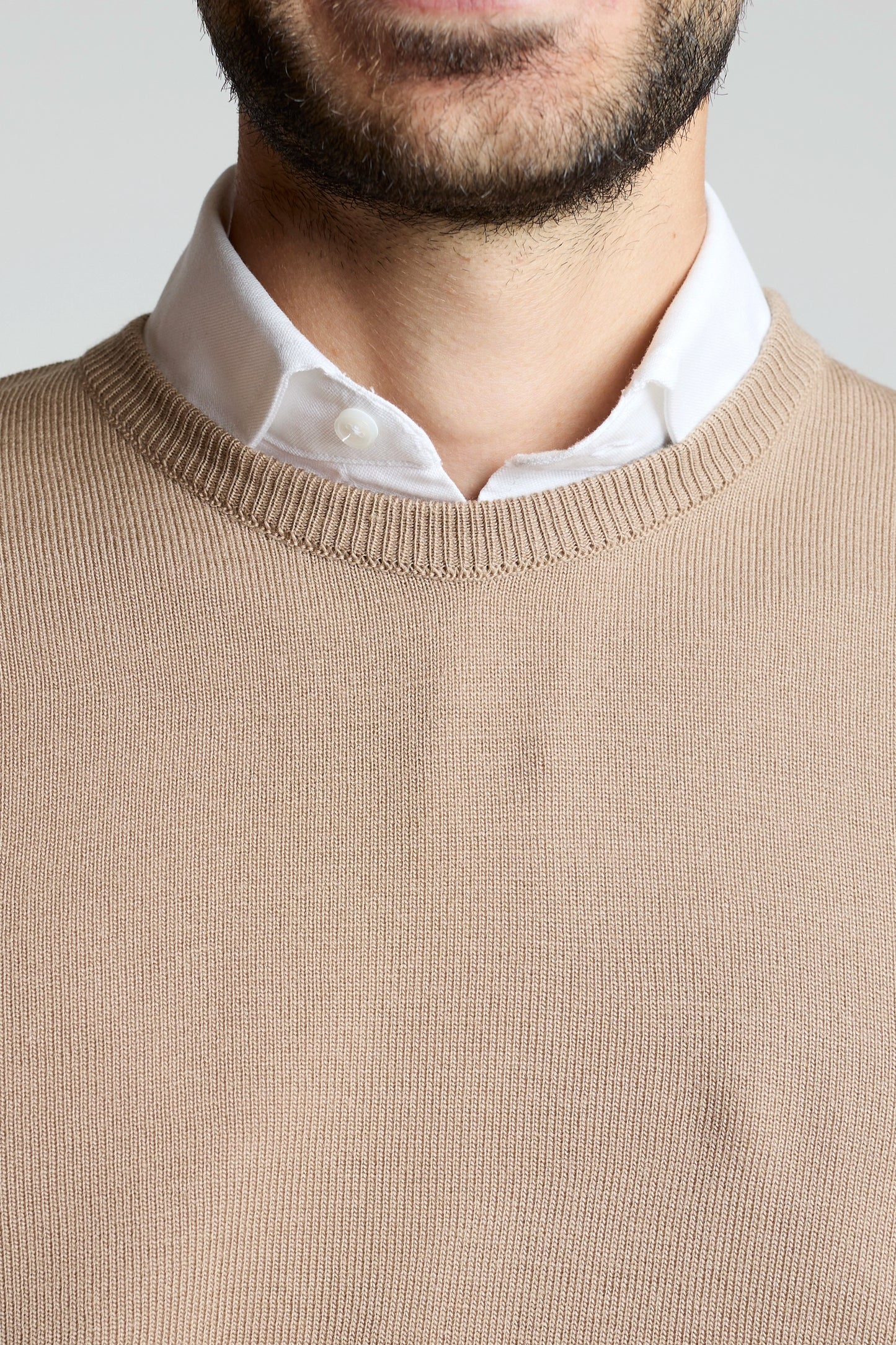 Sueter tejido básico beige