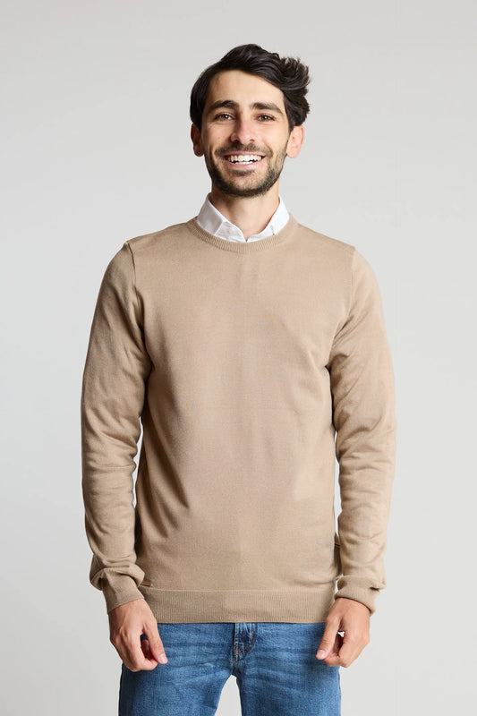 Sueter tejido básico beige