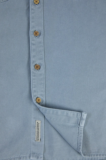Sobrecamisa de hombre algodón color azul claro