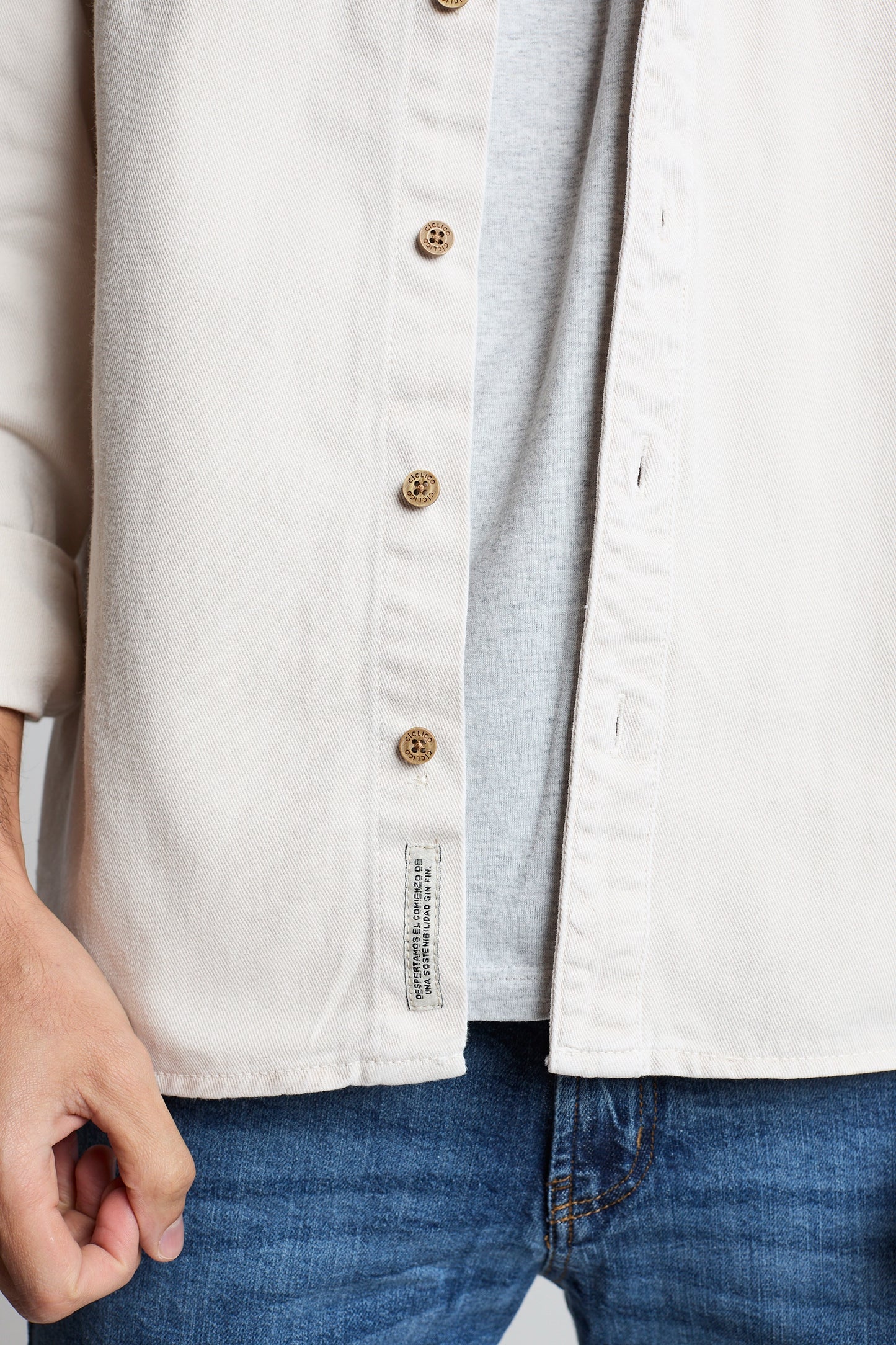 Sobrecamisa crudo